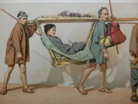 【百元包邮】《日本     大众服饰。》 1888年出版 石版画 纸张尺寸约22×18厘米 （编号S000491）