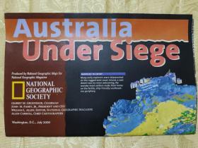 National Geographic国家地理杂志地图系列之2000年7月 Australia 澳大利亚地图