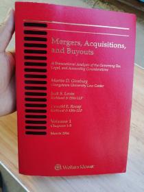 2016年版 mergers acquisitions and buyouts 兼并與收購 Volume 1  chapters 1-5  第一卷  第1-5章