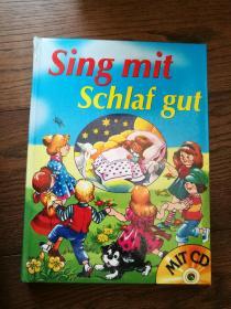 sing mit schlaf gut（德文原版。扉页有外文字迹，见图。书脊上角有粘补）