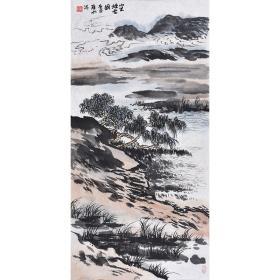 当代知名画家 薛老师《山里烟云图》SS4829.