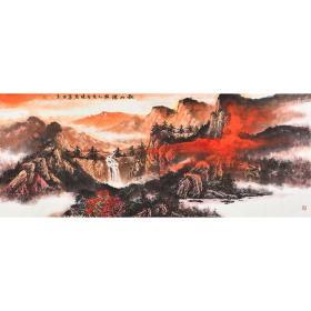 安徽美协会员 黄老师《秋山深霭》SS4386.