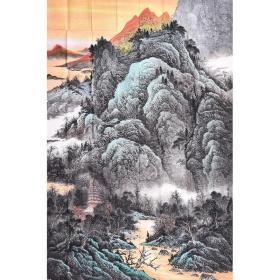 【带合影】当代实力画家 谢老师《江山如画》SS4584.