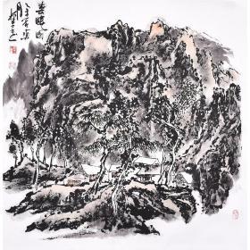 中国书画家协会会员 柳老师山水画SS4575.