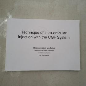 Technique Of intra-articu|ar in亅ection With the CGF System