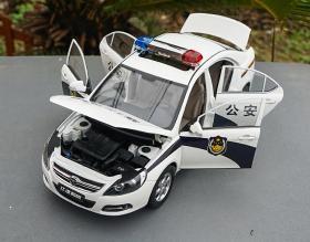 1:18原厂 江淮和悦 JAC 三厢警车版汽车模型