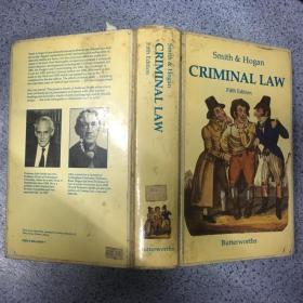 Smith&Hogan CRIMINAL LAW fifth Edition (正版)史密斯和霍根刑法 第五版  有编码印章