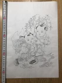 大发财源
木版 年画  (43x29) cm