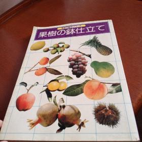 日文书籍，果树钵仕立，有折痕，彩色插图版，看图免争议。