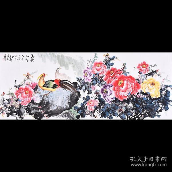 【带合影】职业画家 张老师《鸟语花香》HN11601