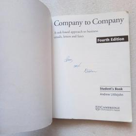 Company to Company Student s Book（书内有写字和划线）