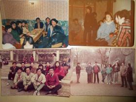 老照片【90年代初，打桌球，舞会，野炊，聚餐，打靶】彩色照片21张