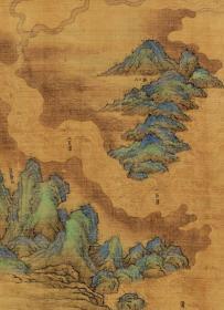古地图1644-1911 黃河图。纸本大小42.11*393.16厘米。宣纸原色微喷印制