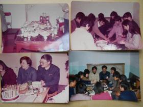 老照片【90年代初，打桌球，舞会，野炊，聚餐，打靶】彩色照片21张