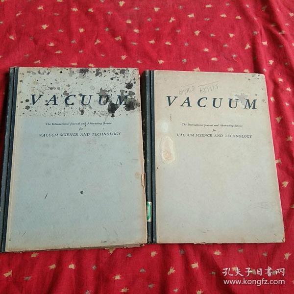 VACUUM   The   internation  journal  and  abstracting  service(英文版  真空  两册全)