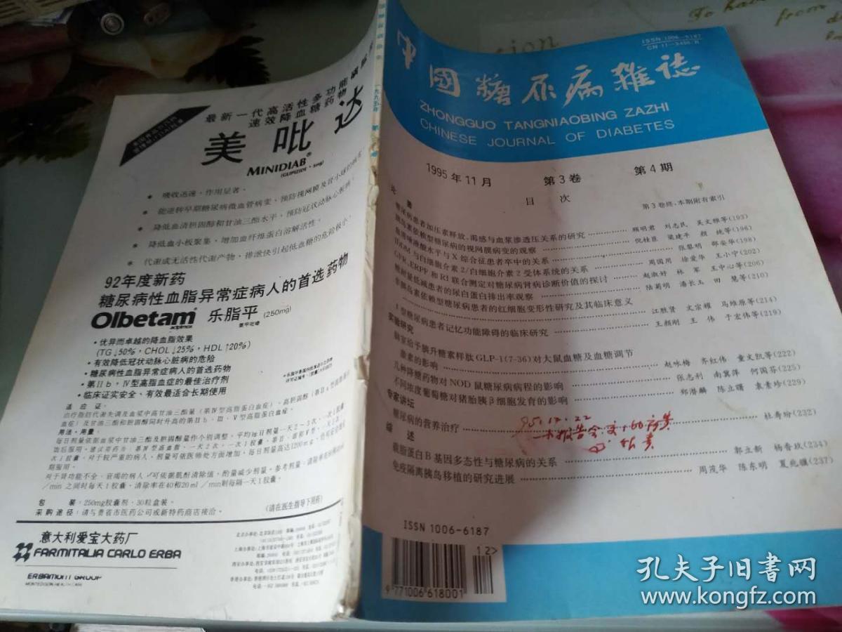 中国糖尿病杂志1995/4