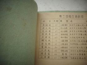 1954年【南京市工商会计学校第三届专修毕业班】师生通讯录！一册4页全！