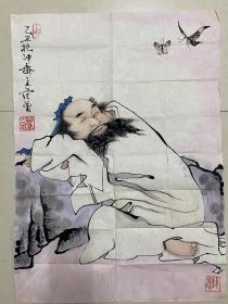 范曾人物庄周梦蝶