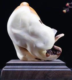 精品崖柏弥勒佛,太行崖柏双色坨坨料,天然夹石,材质干净,油性爆满,推荐收藏长14宽14高17重3斤