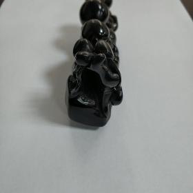 老寿星牛角笔架包浆好品好如图