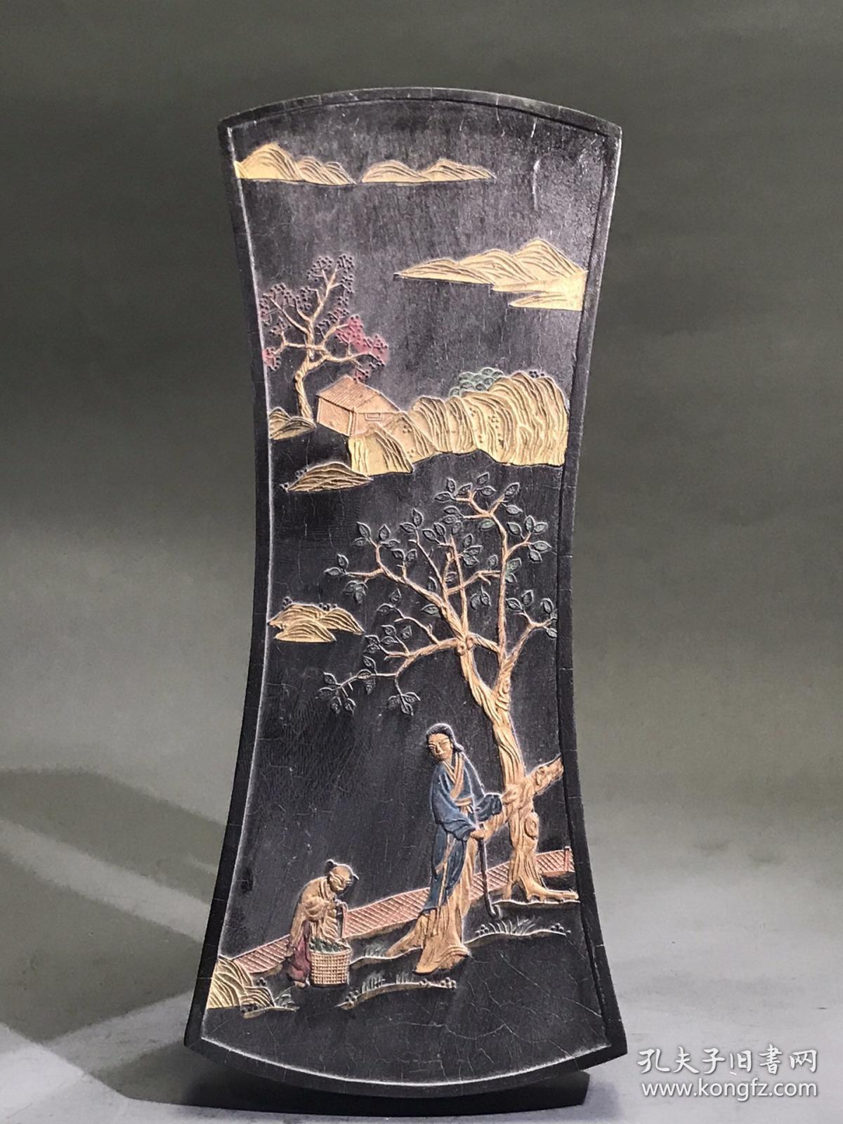 徽州老墨采桑图