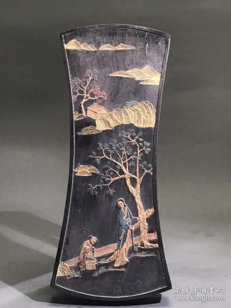 徽州老墨采桑图