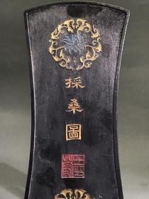 徽州老墨采桑图