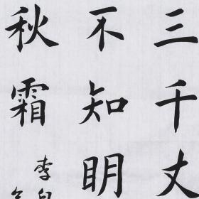 【带合影】当代实力书法家 黄老师《秋浦歌其十五》SF2451