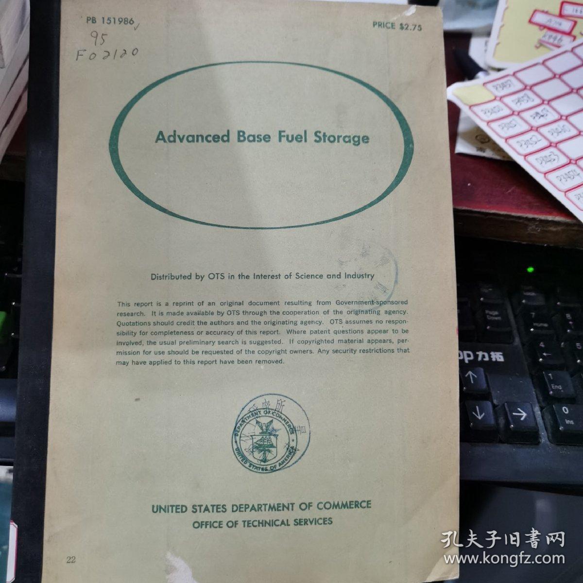 点击查看原图 PB报告书(美国政府研究报告)advanced base fuel storage(P3445)