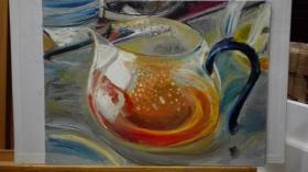 静物油画～茶具