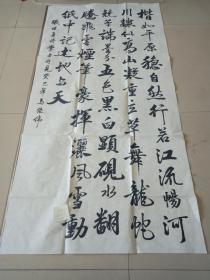 书法 软片69X135cm