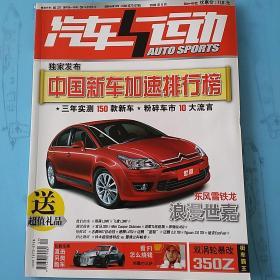 汽车与运动
测试 改装 赛车
2008年9月刊 总第45期