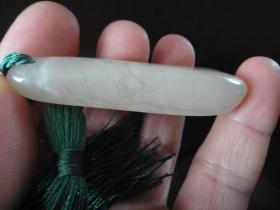 巴林结晶冻手把件，通体萝卜丝纹，非常细腻通透