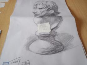 素描石膏头像