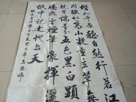 书法 软片69X135cm