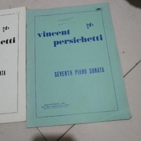 vincent persichetti 文森特 第二钢琴协奏曲，第七，钢琴协奏曲，第十钢琴协奏曲(3本)英文原版