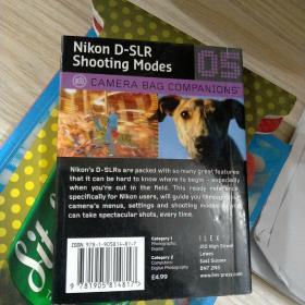外文原版Camera Bag Companions 05: Nikon D-Slr Shooting Modes[尼康的数码单反拍摄：相机包的伙伴]非二手