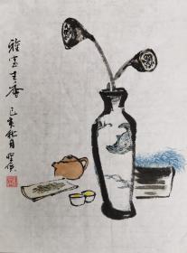 中国画《雅室生香》