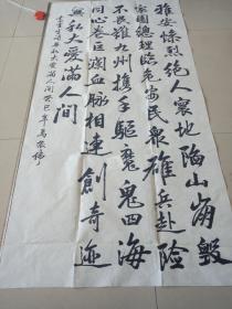 书法 软片137X70cm