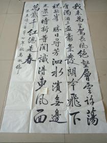 书法 软片69X135cm