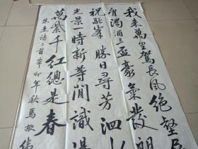 书法 软片69X135cm