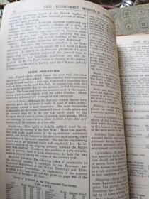 民国经济类the economist monthly supplement (1929年-1932年 第68-115期合售）