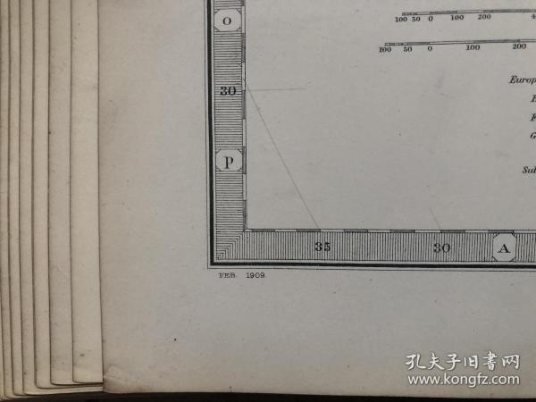 1909年 非洲地图