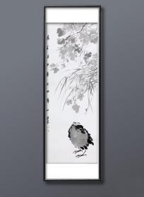 池静山国画，潜力青年画家大写意花鸟画，保真实价