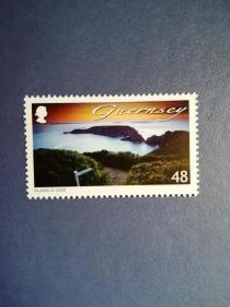 外国邮票 英属格恩西岛邮票 海滨风光
 （无邮戳新票)