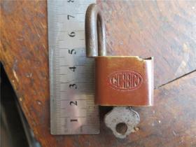 民国老物件 舶来品 美国柯宾 小铜锁 正常开启 老锁具收藏