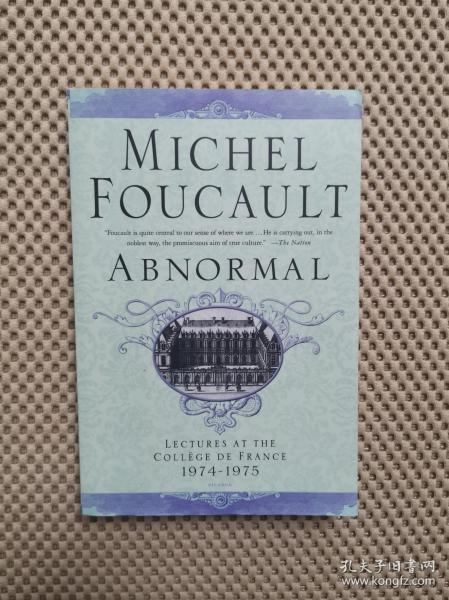 Abnormal: Lectures at the College de France 1974-1975