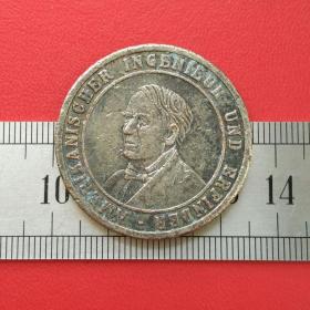 A015美国工程师和发明家汤姆斯萨爱迪生1847-1931硬币铜章纪念币珍藏
