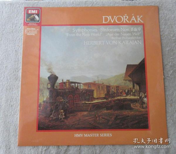 黑胶唱片：Antonín Dvořák  Symphonies Sinsonien Nos.8 & 9 "From the New World" Aus der Neuen Welt Berliner Philharmoniker Herbert Von Karajan