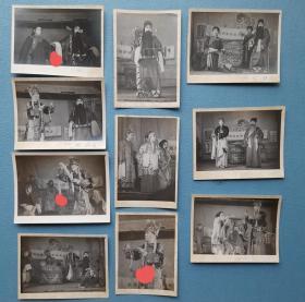 50年代无锡摄影家费适戏剧照片一组10张合售，有钢印